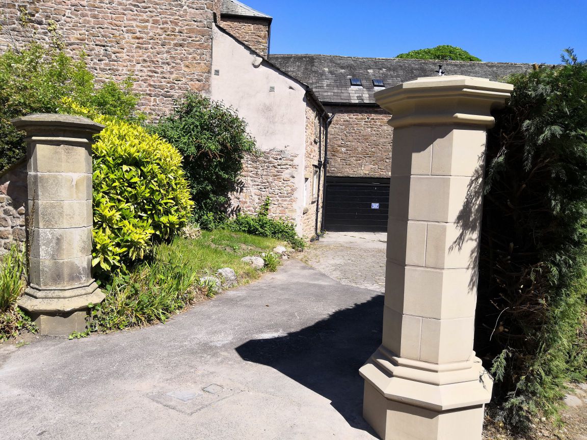 old and new gate post